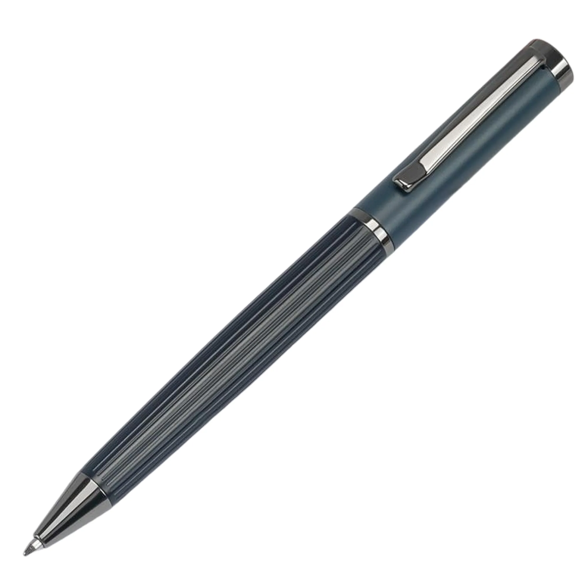 Metal Ballpoint Pen with Twist Mechanism and Frosted Finish thumbnail 7