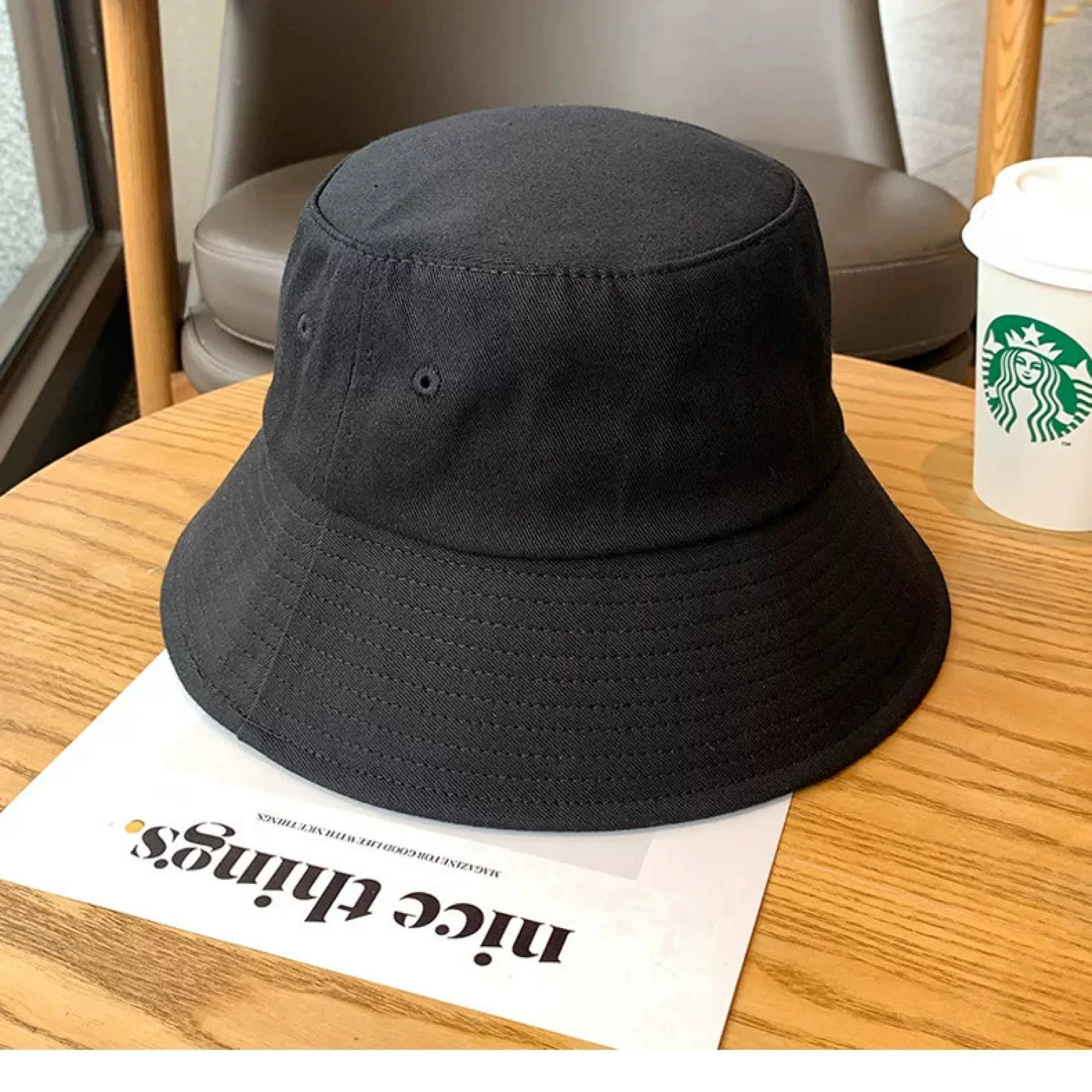 Large Brim Bucket Hat