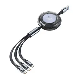 Retractable Multi-Connector Charging Cables with Type-C/USB Input and Lightning/Type-C Output thumbnail 8