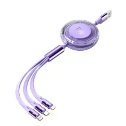 Retractable Multi-Connector Charging Cables with Type-C/USB Input and Lightning/Type-C Output thumbnail 11