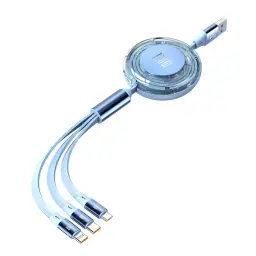Retractable Multi-Connector Charging Cables with Type-C/USB Input and Lightning/Type-C Output thumbnail 9