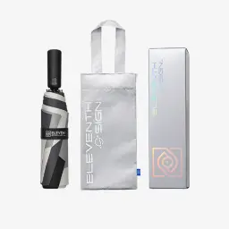 Three-Fold Fully Automatic Sun and Rain Umbrella with Black Glue Coating thumbnail 3