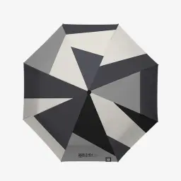Three-Fold Fully Automatic Sun and Rain Umbrella with Black Glue Coating thumbnail 5