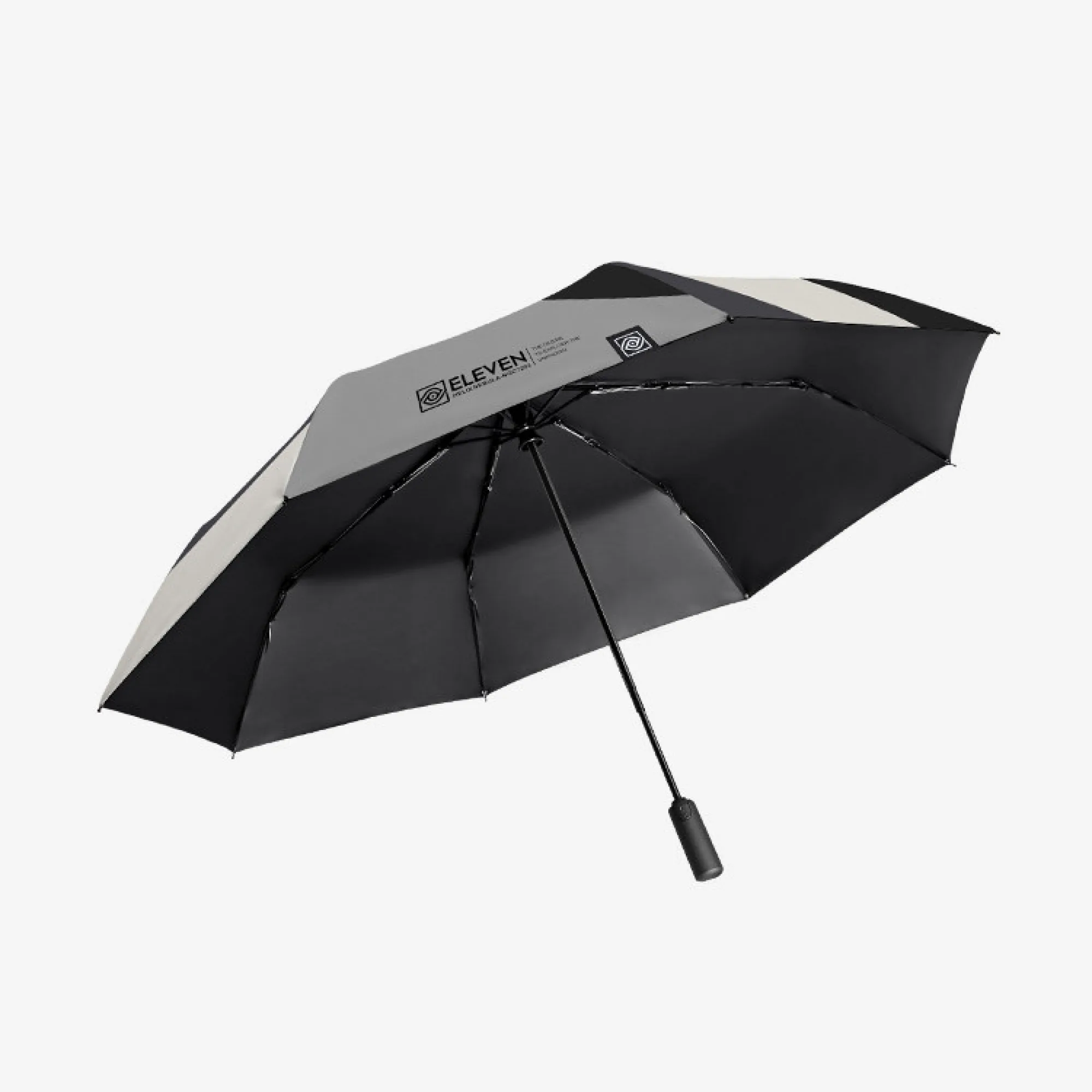 Three-Fold Fully Automatic Sun and Rain Umbrella with Black Glue Coating thumbnail 4