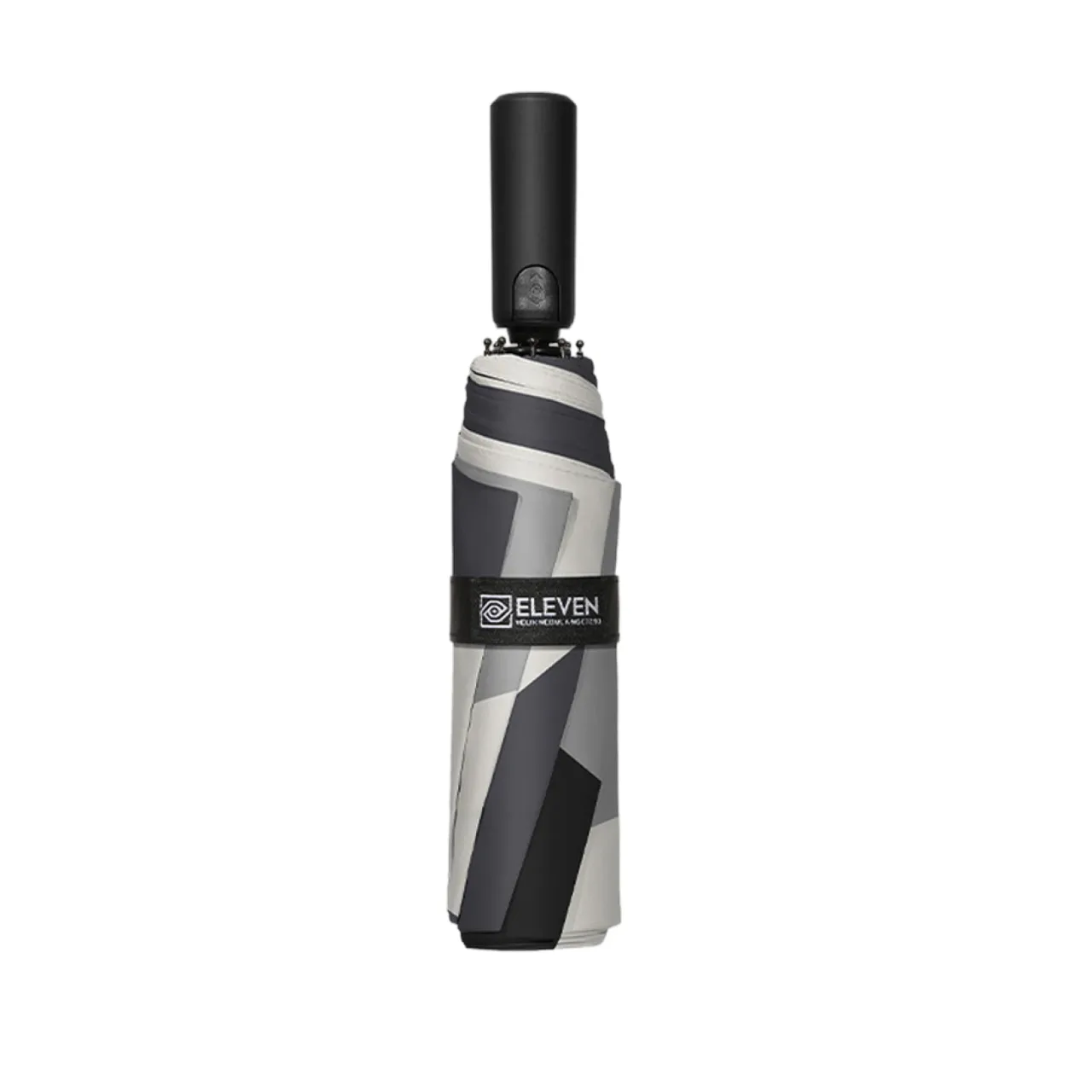 Three-Fold Fully Automatic Sun and Rain Umbrella with Black Glue Coating