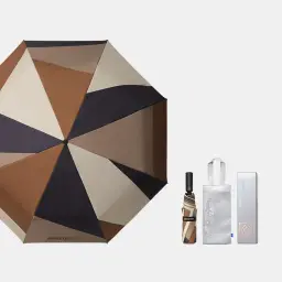 Three-Fold Fully Automatic Sun and Rain Umbrella with Black Glue Coating thumbnail 8