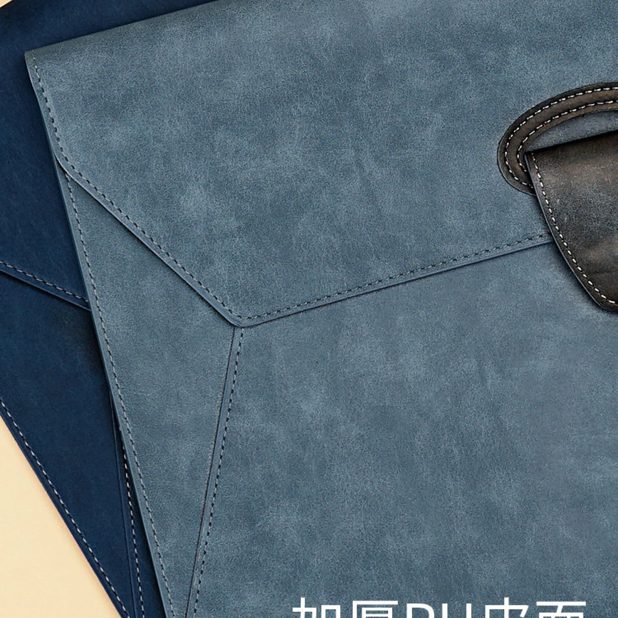 A4 PU Leather Document Bag with Magnetic Buckle thumbnail 6