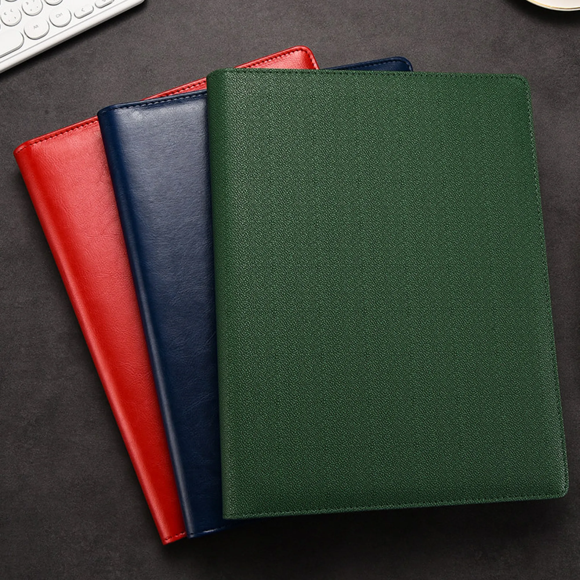 Leather Business Document Folder with Loose-Leaf Binder and Pen Slot thumbnail 4