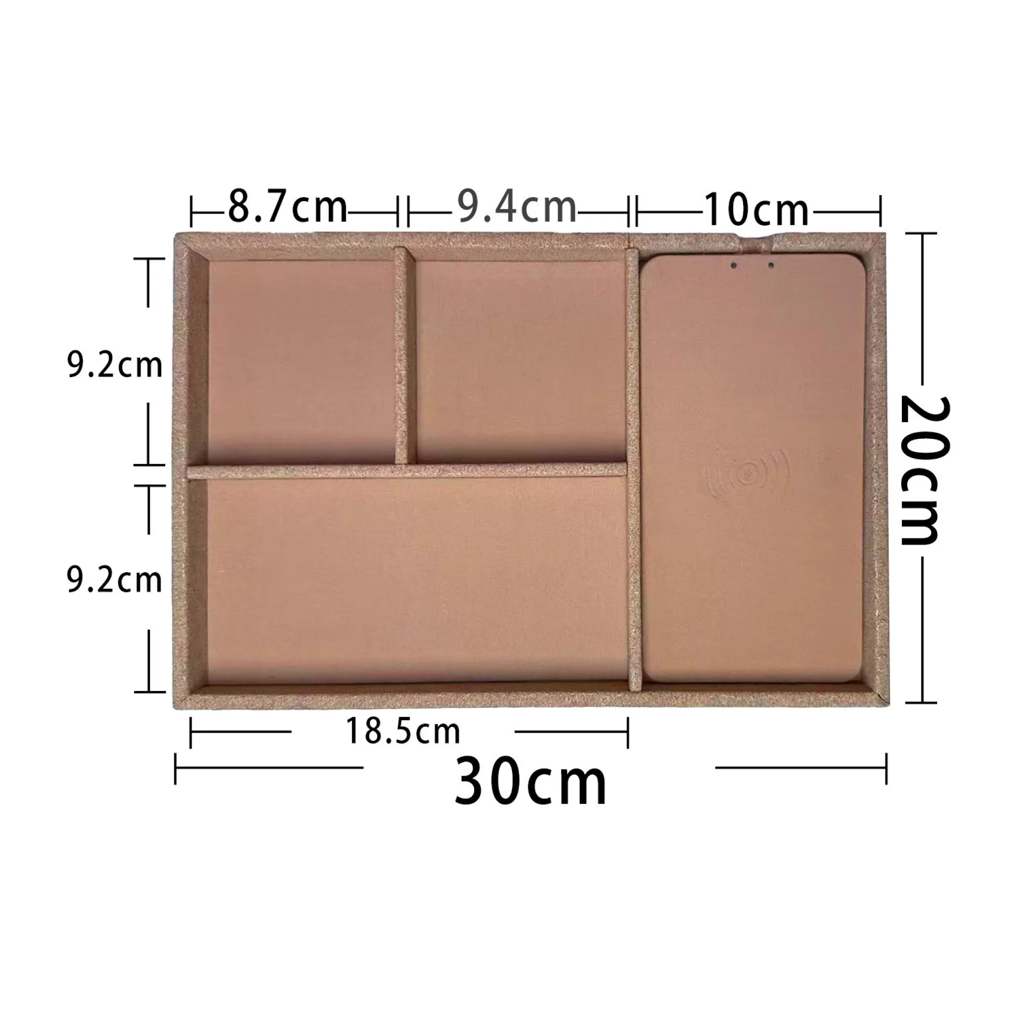 Cork Wireless Charging Storage Box with 15W Output thumbnail 5