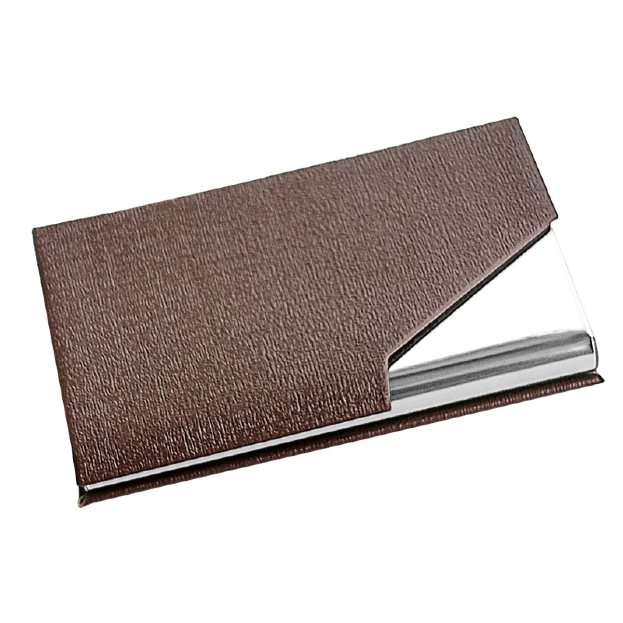 Large-Capacity Magnetic Flip Metal Business Card Holder — View 1