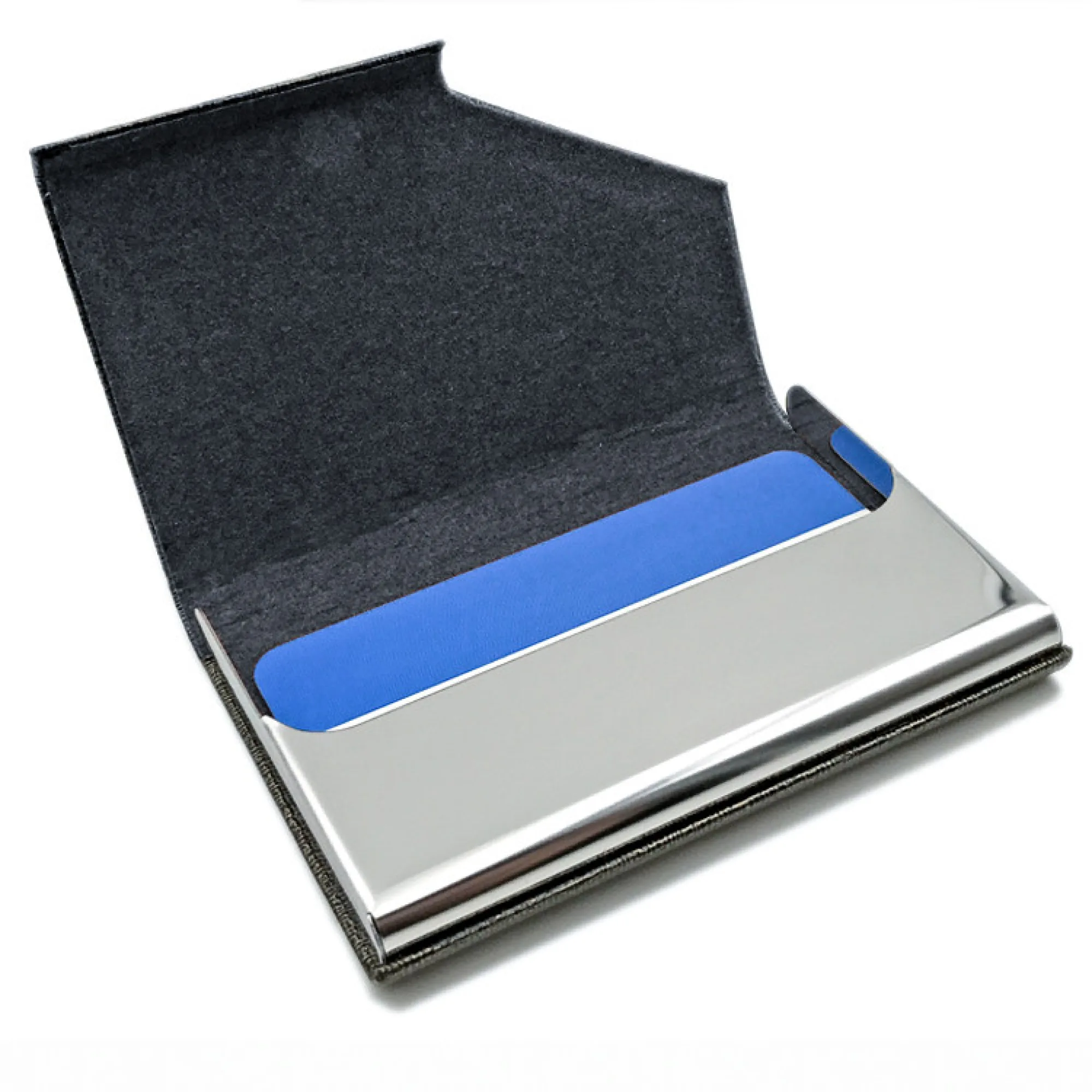 Large-Capacity Magnetic Flip Metal Business Card Holder thumbnail 2