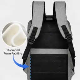 Huoyanding Laptop Backpack with USB Charging Port thumbnail 4