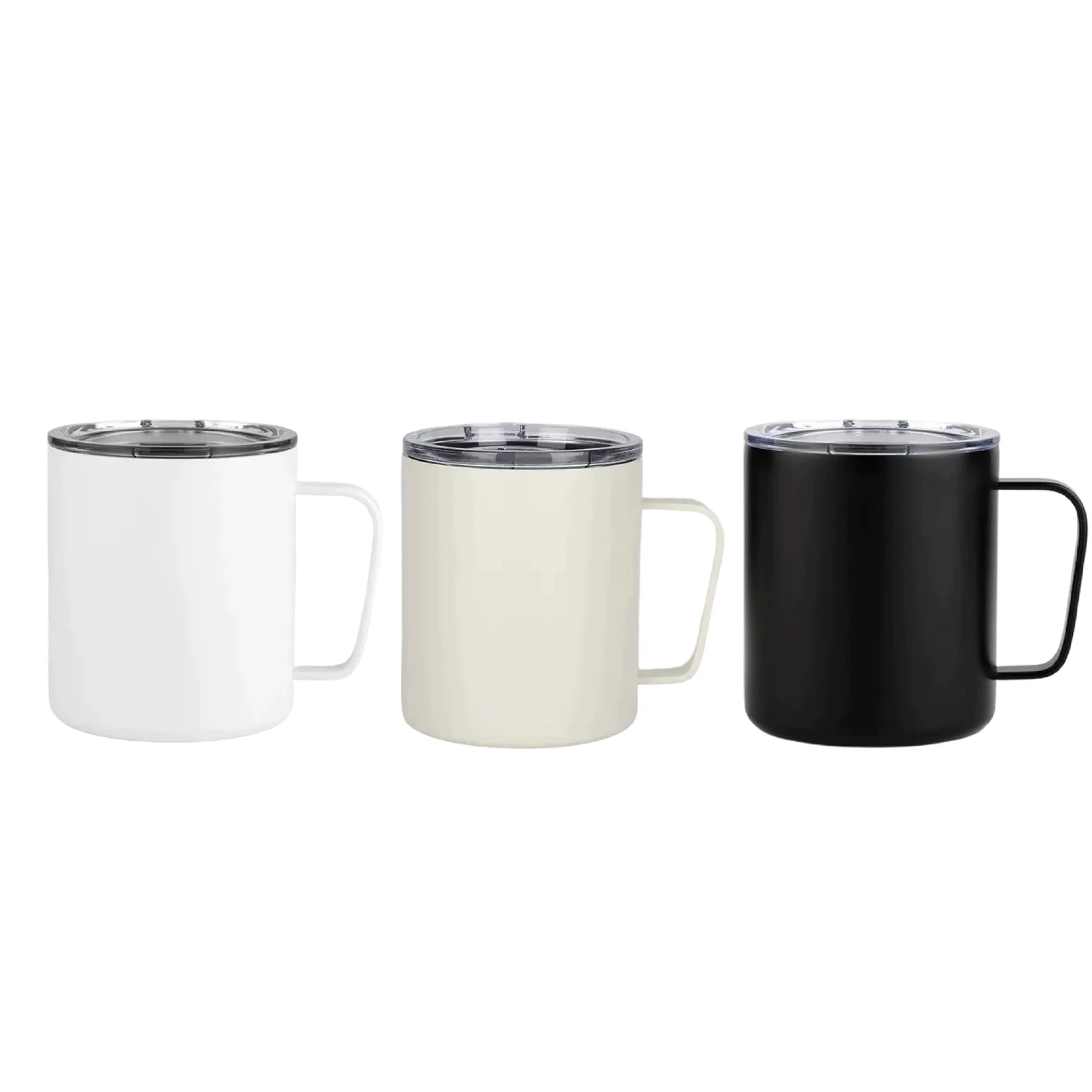 Stainless Steel Insulated Mug with Lid and Straw — View 1