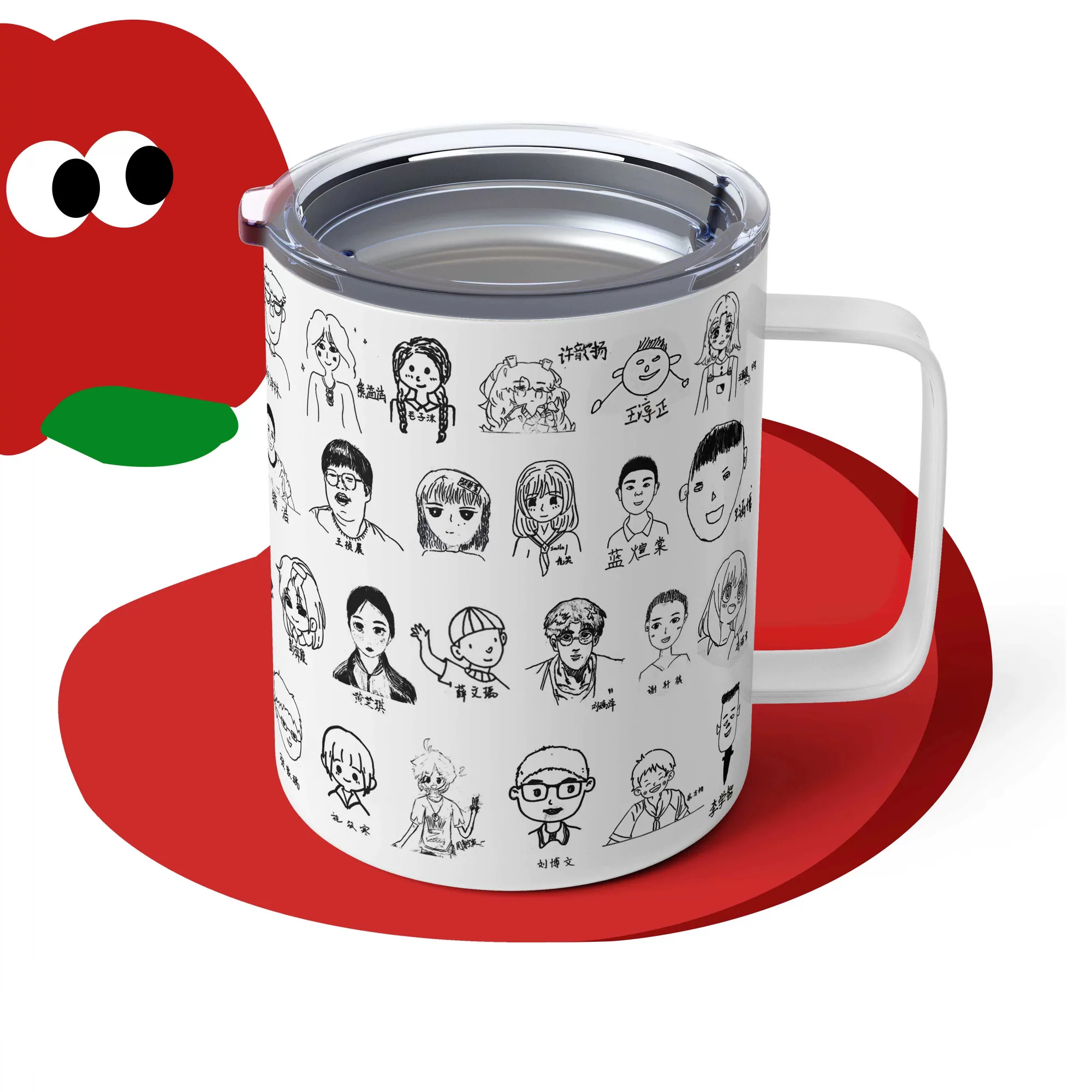 Stainless Steel Insulated Mug with Lid and Straw thumbnail 4