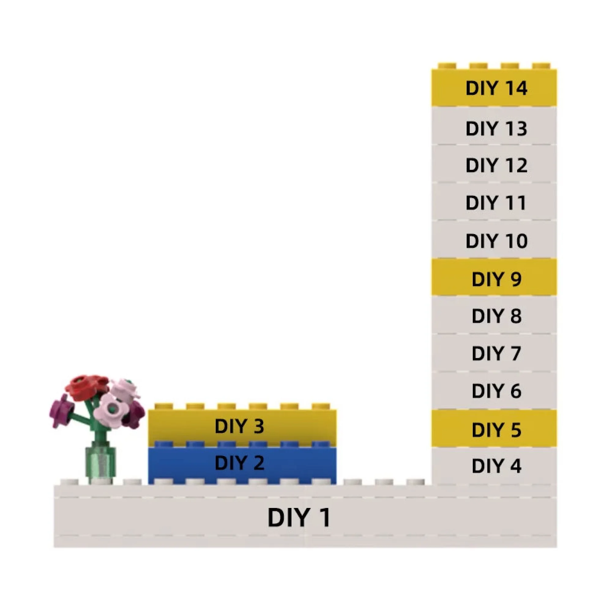 Building Block Display Stands and Minifigure Pair thumbnail 3
