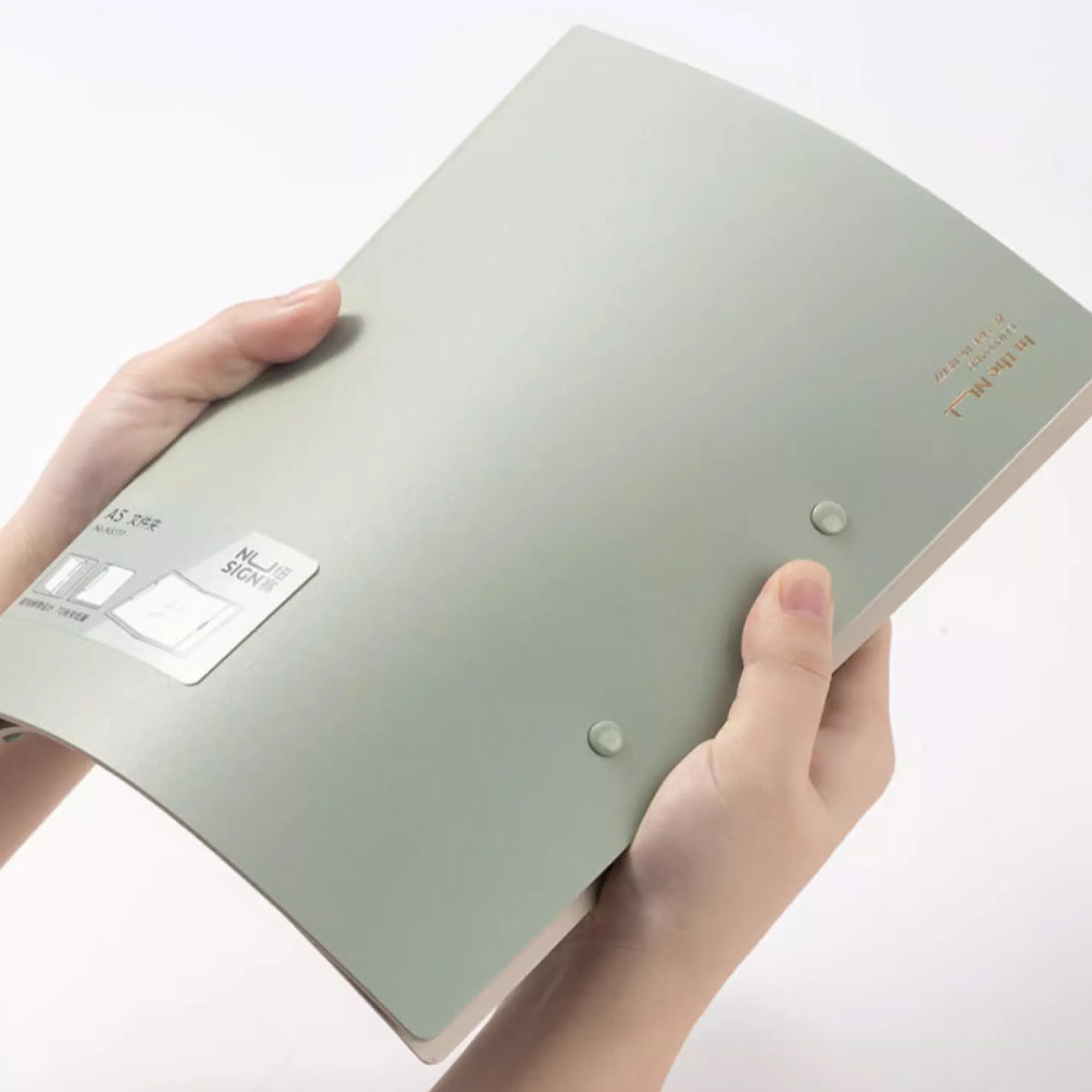 A5 Folding Clipboard Folder with Metal Clip and Elastic Strap thumbnail 5