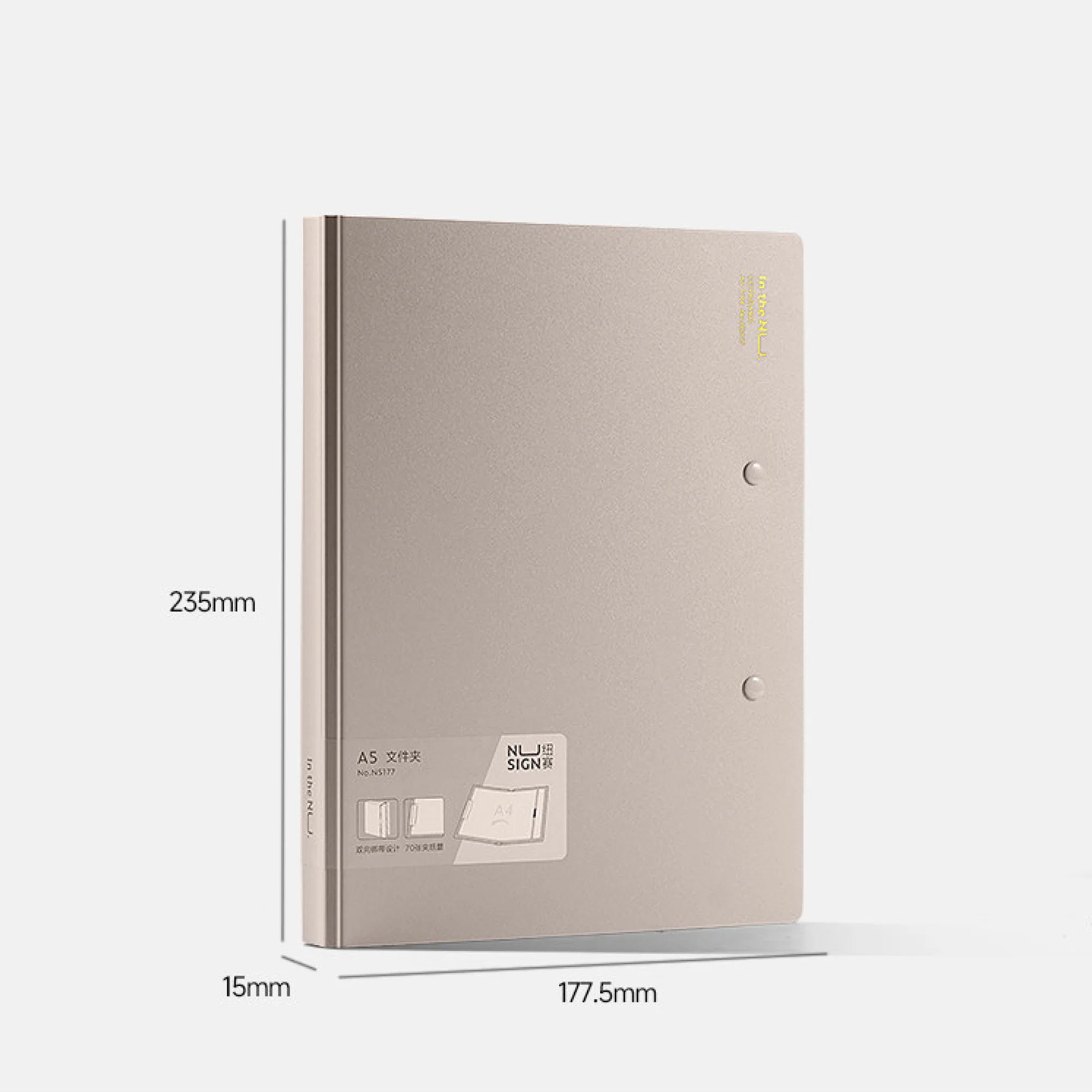 A5 Folding Clipboard Folder with Metal Clip and Elastic Strap thumbnail 10