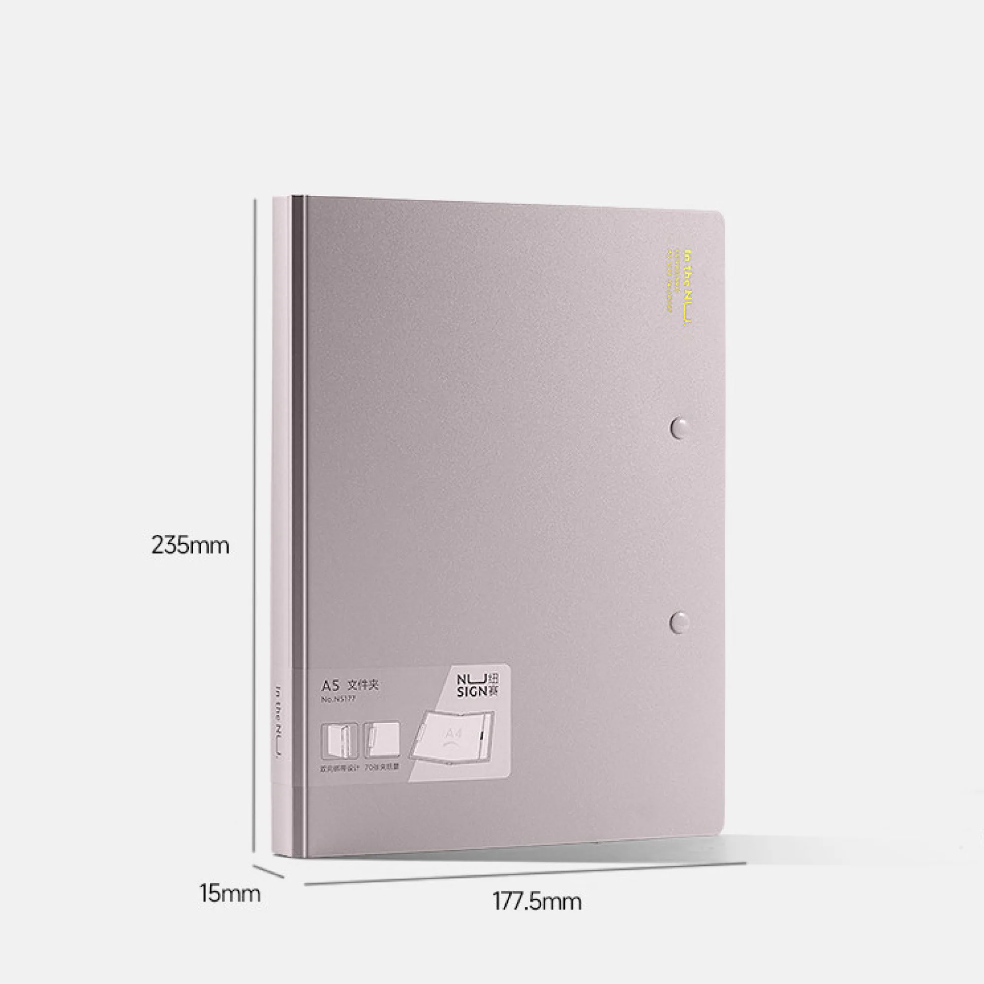 A5 Folding Clipboard Folder with Metal Clip and Elastic Strap thumbnail 7