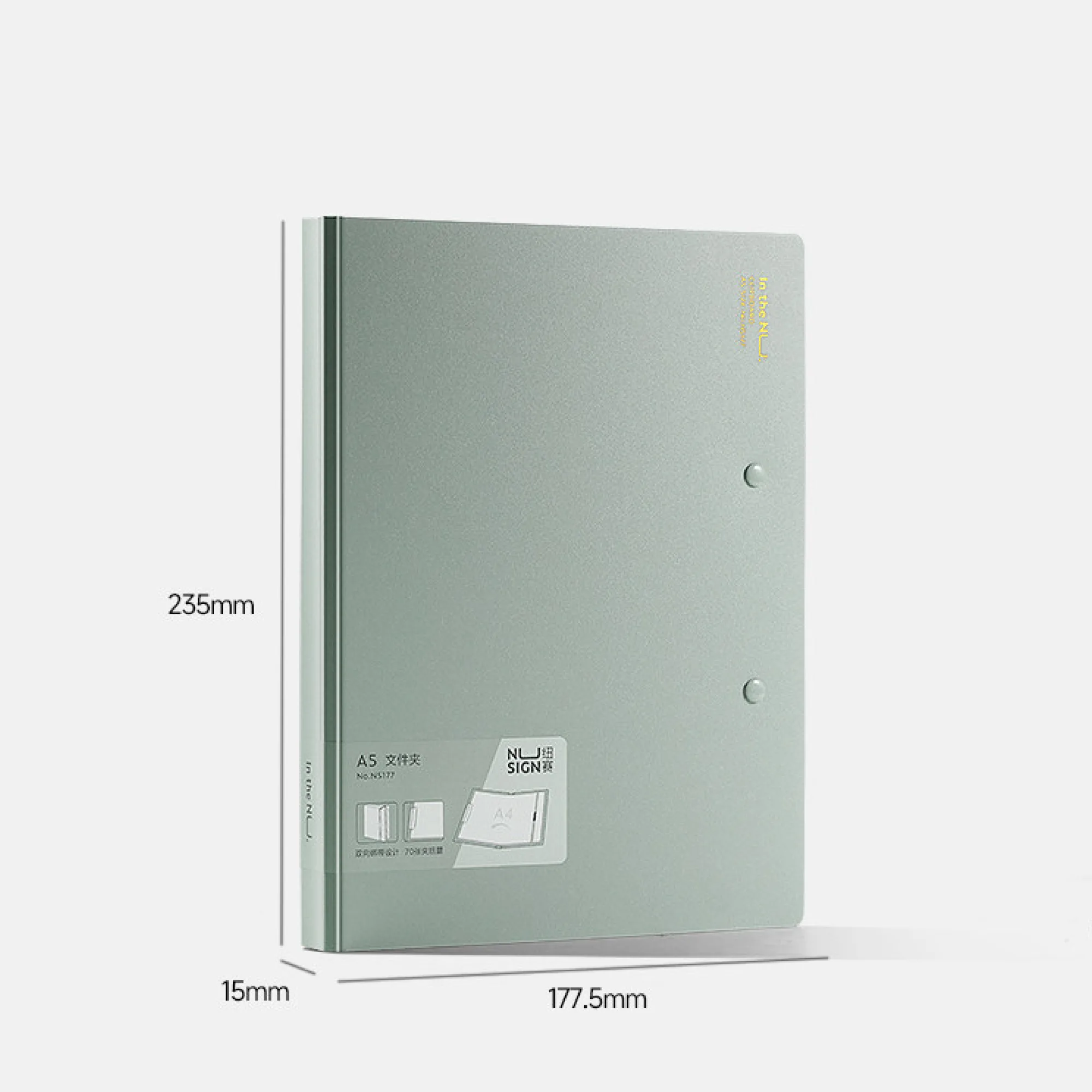 A5 Folding Clipboard Folder with Metal Clip and Elastic Strap thumbnail 9