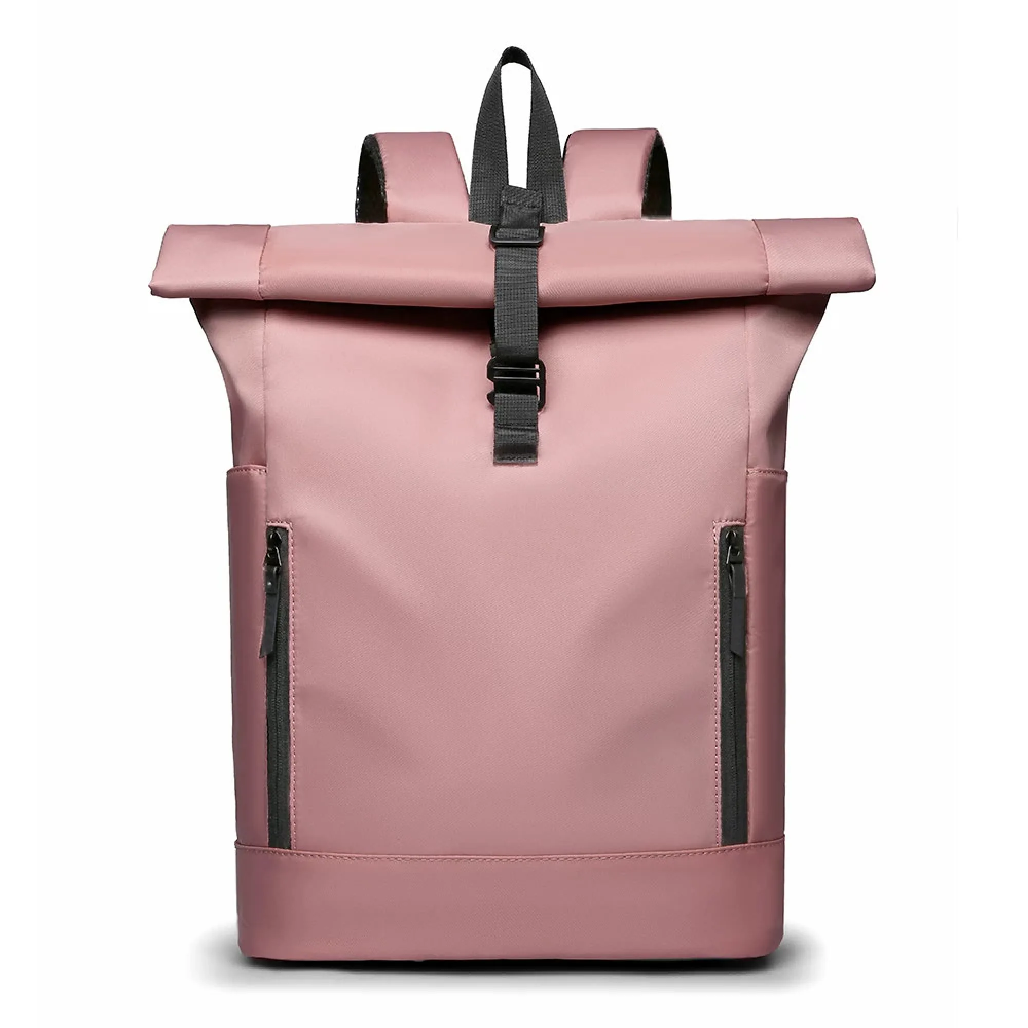 Unisex Canvas Roll-Top Laptop Backpack thumbnail 12