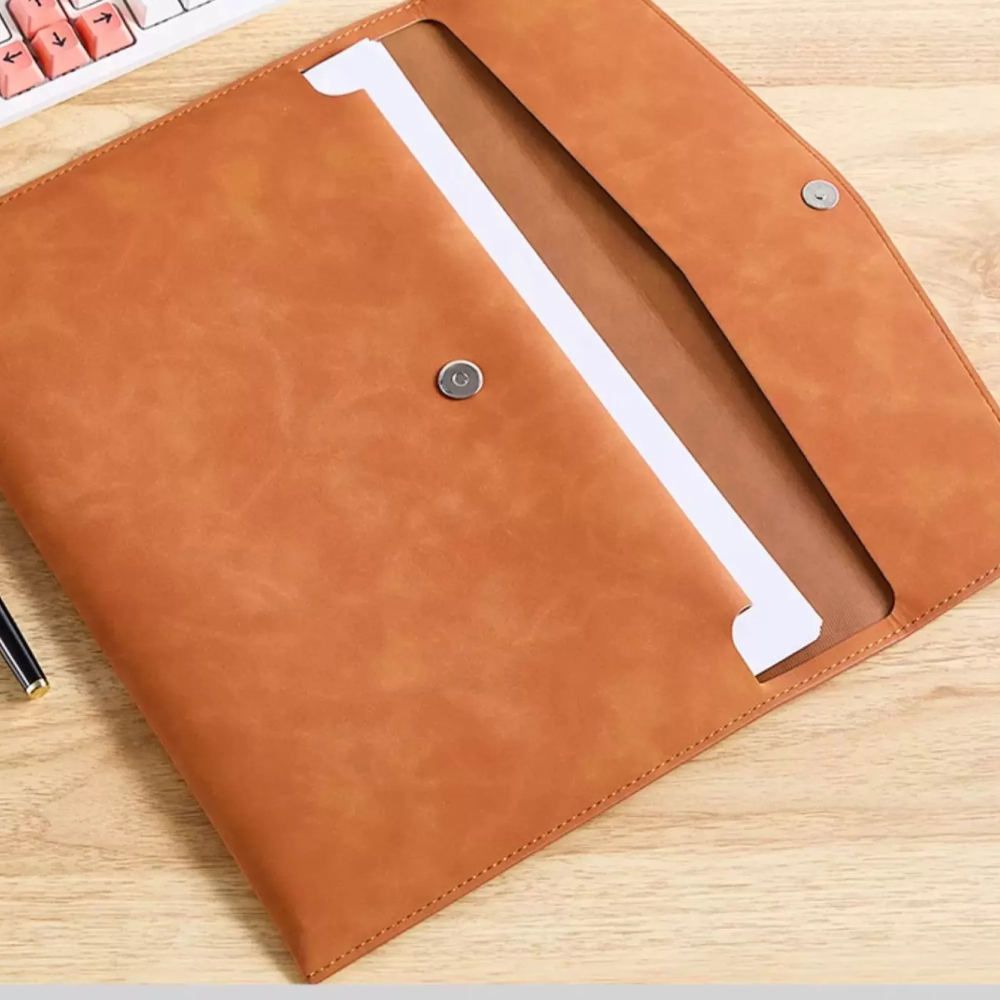 A4 PU Leather Document Bag
