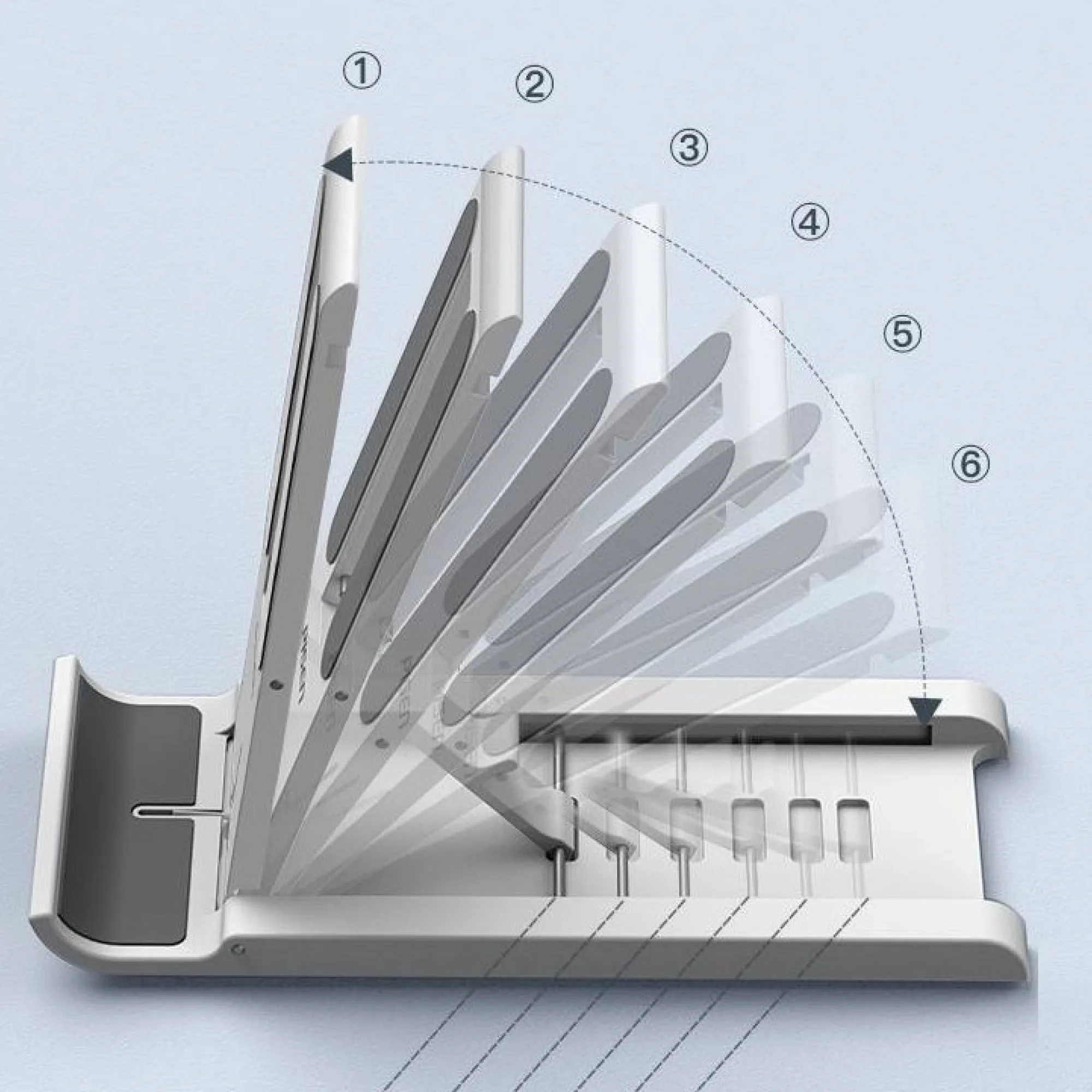 Pisen Foldable Desktop Phone and Tablet Stand thumbnail 2