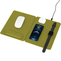 Three-in-One Wireless Charging Mouse Pad with Wrist Rest thumbnail 10