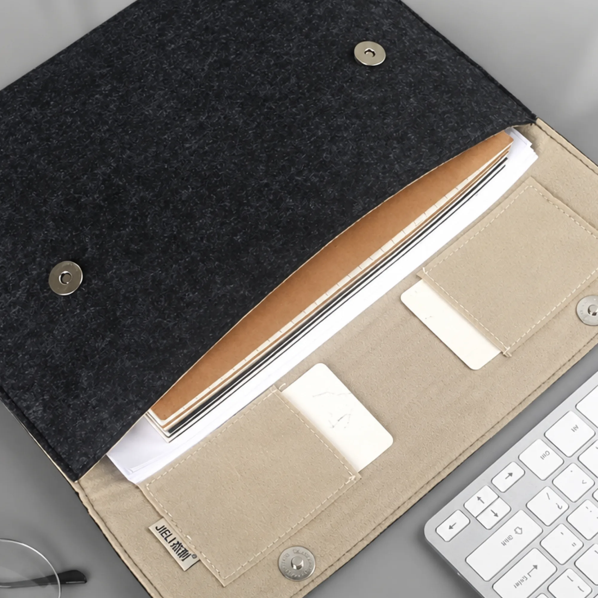 Felt Document Envelope Bag for A4 Documents thumbnail 3