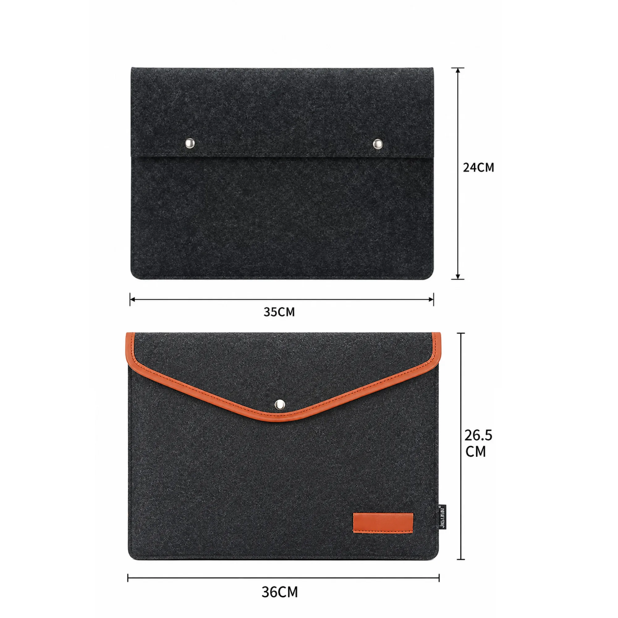 Felt Document Envelope Bag for A4 Documents thumbnail 5