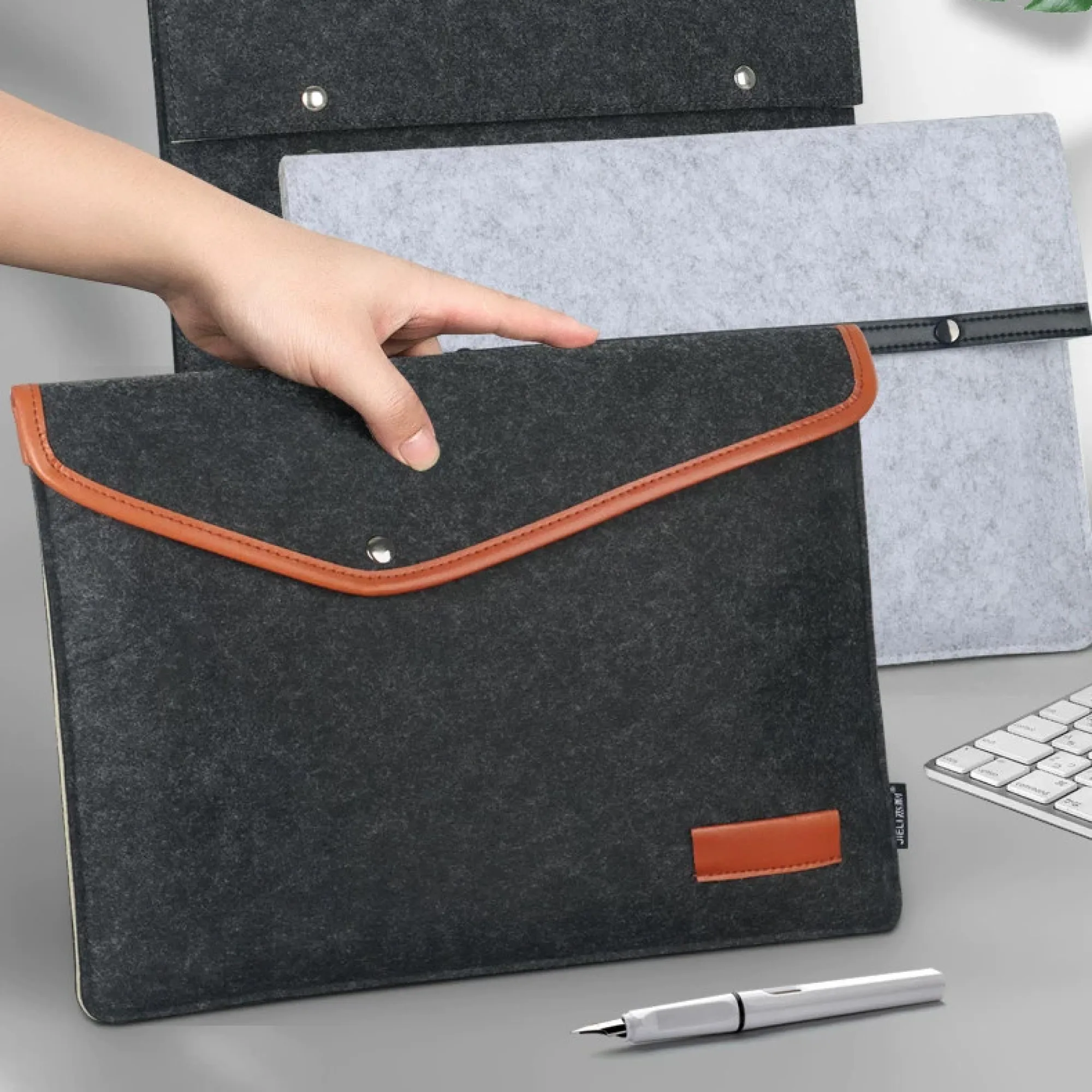 Felt Document Envelope Bag for A4 Documents