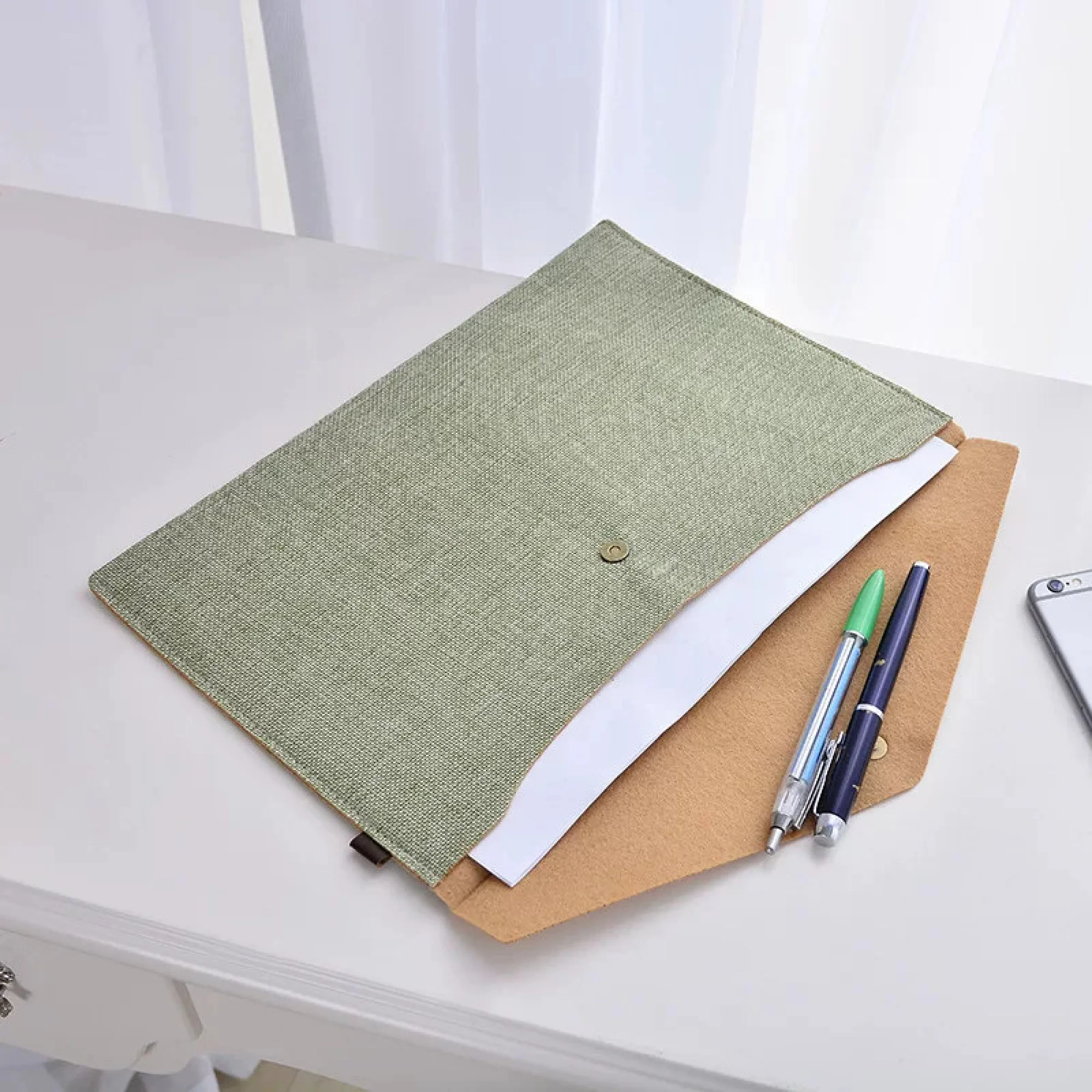 Anti-Moth Felt Document Bag with Magnetic Buckle, A4 and A5 Sizes thumbnail 3