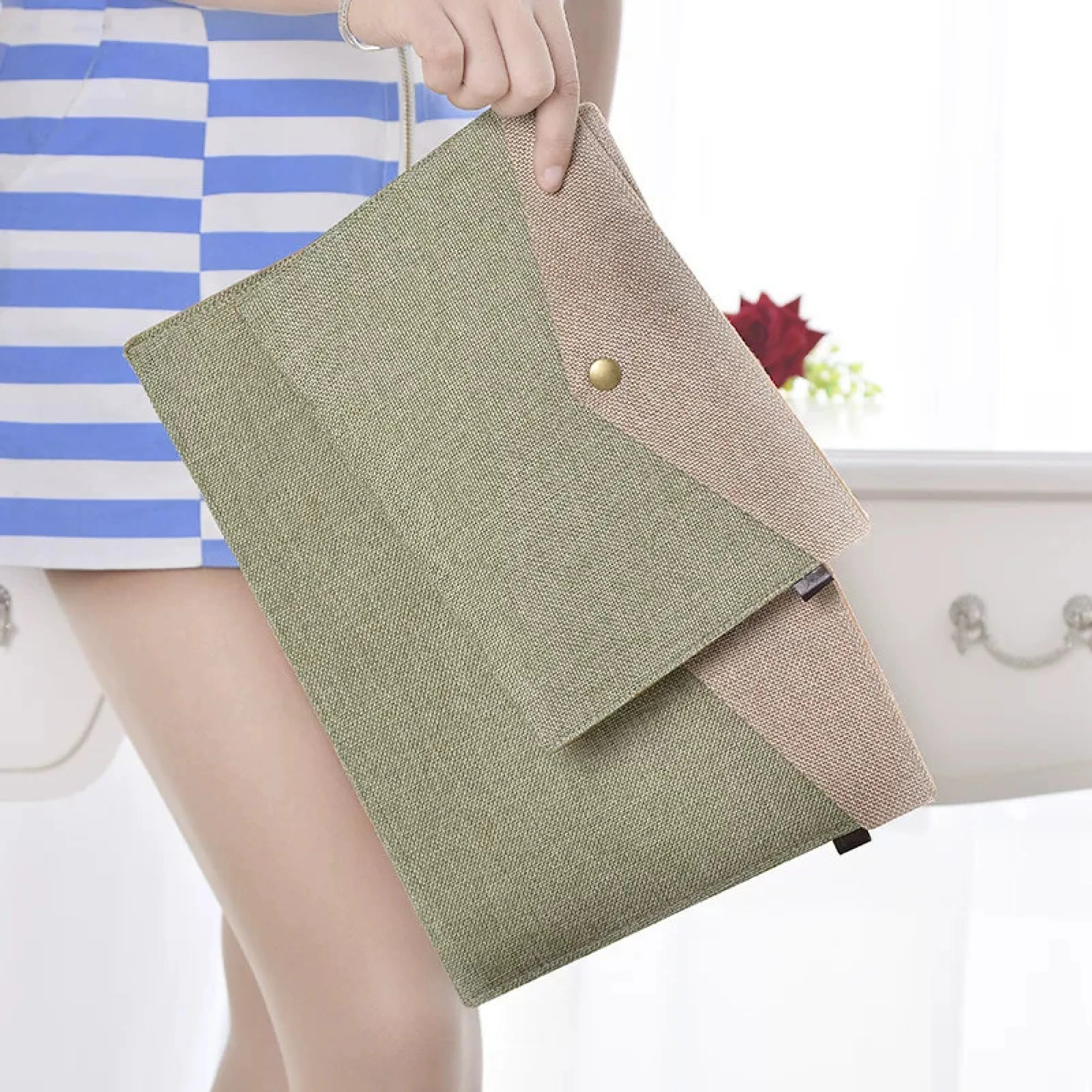 Anti-Moth Felt Document Bag with Magnetic Buckle, A4 and A5 Sizes thumbnail 4