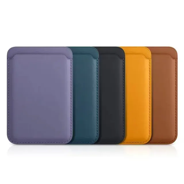 MagSafe Magnetic Leather Card Holder Case for iPhone 12-17 Series