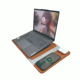 14-Inch Multifunctional Laptop Sleeve with Stand and Wireless Charging thumbnail 2