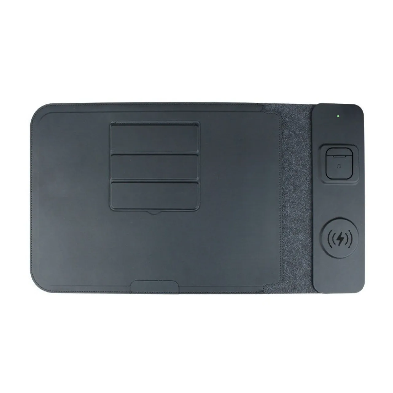 14-Inch Multifunctional Laptop Sleeve with Stand and Wireless Charging