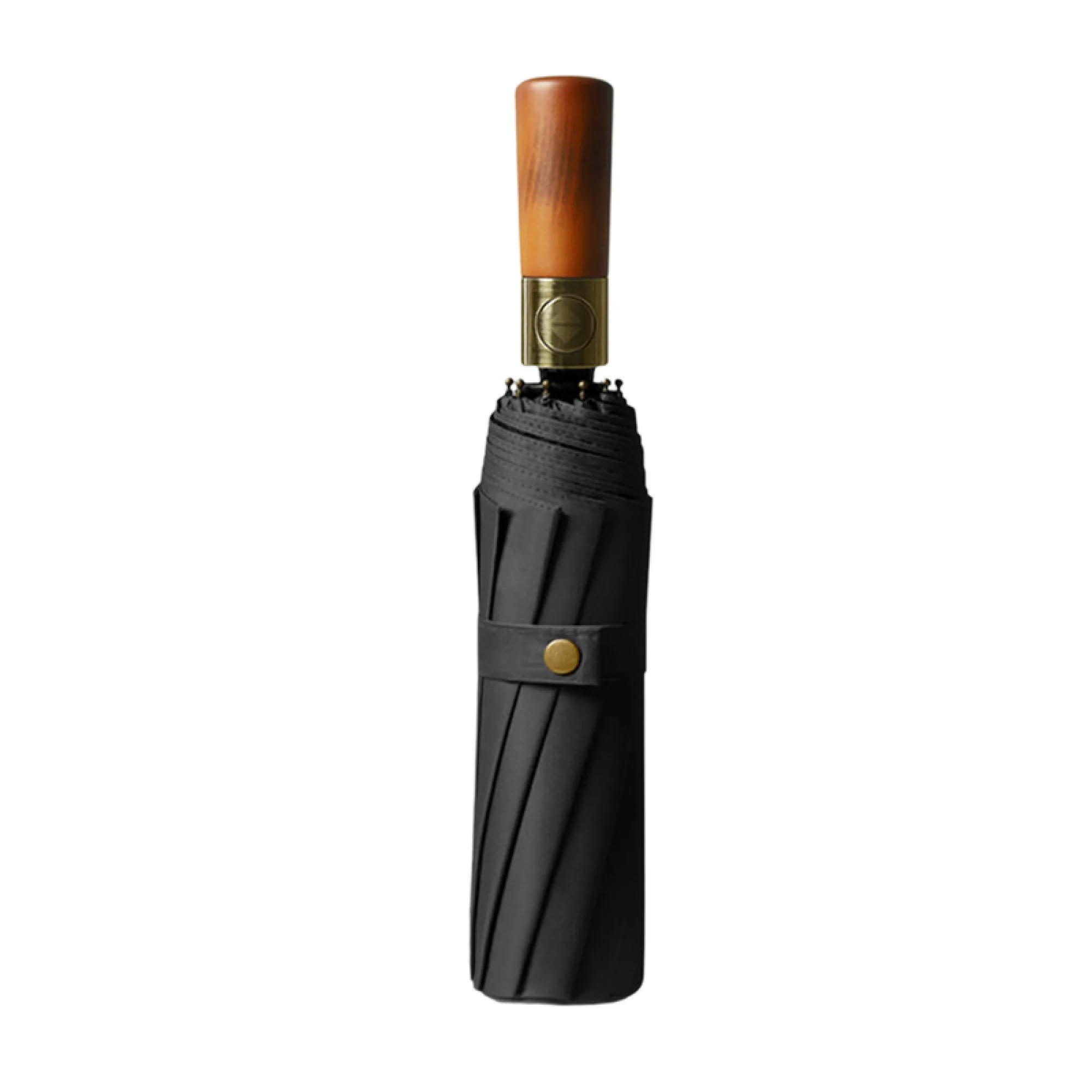 Automatic Three-Fold Umbrella with Wood Handle, 10-Rib and 12-Rib Options thumbnail 6