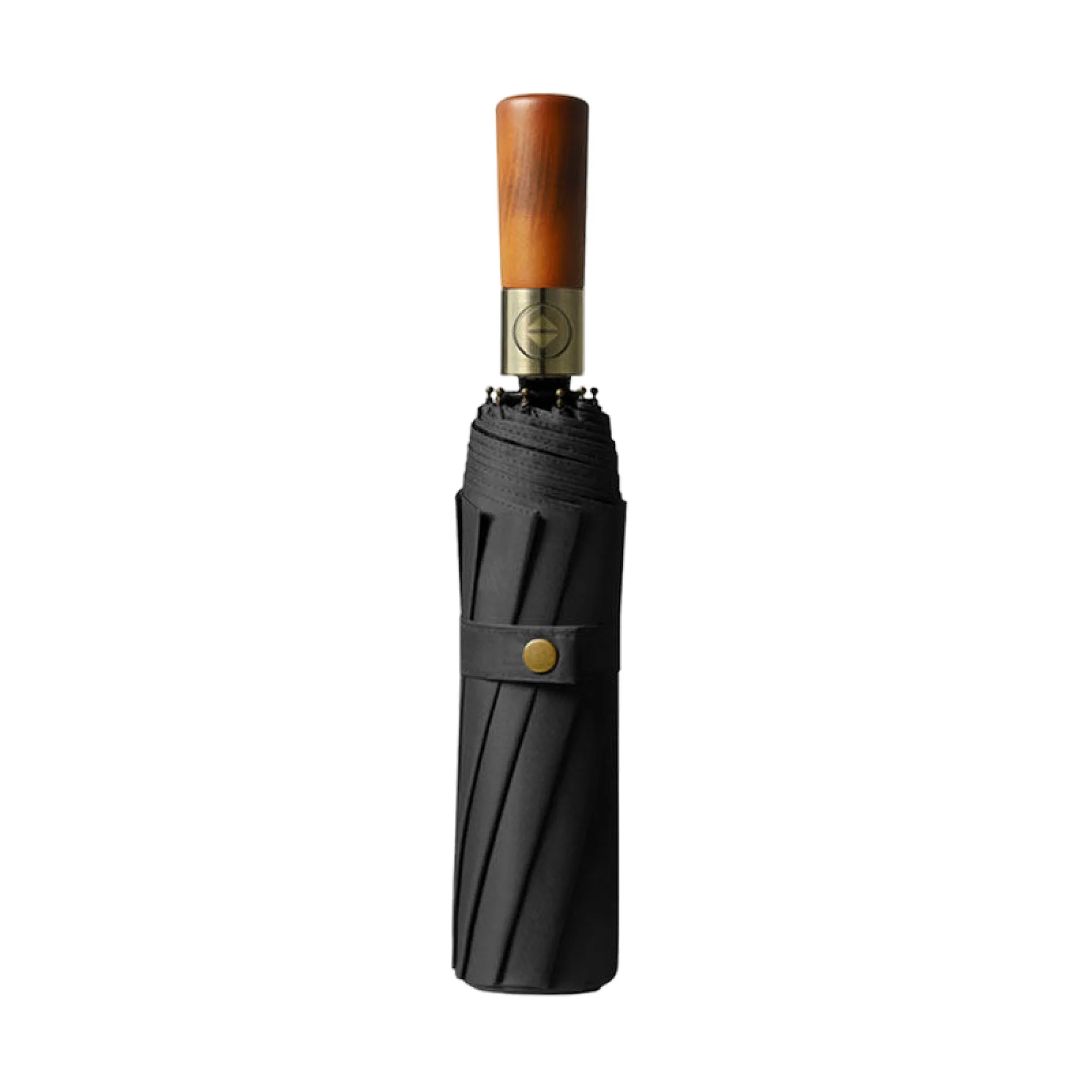 Automatic Three-Fold Umbrella with Wood Handle, 10-Rib and 12-Rib Options