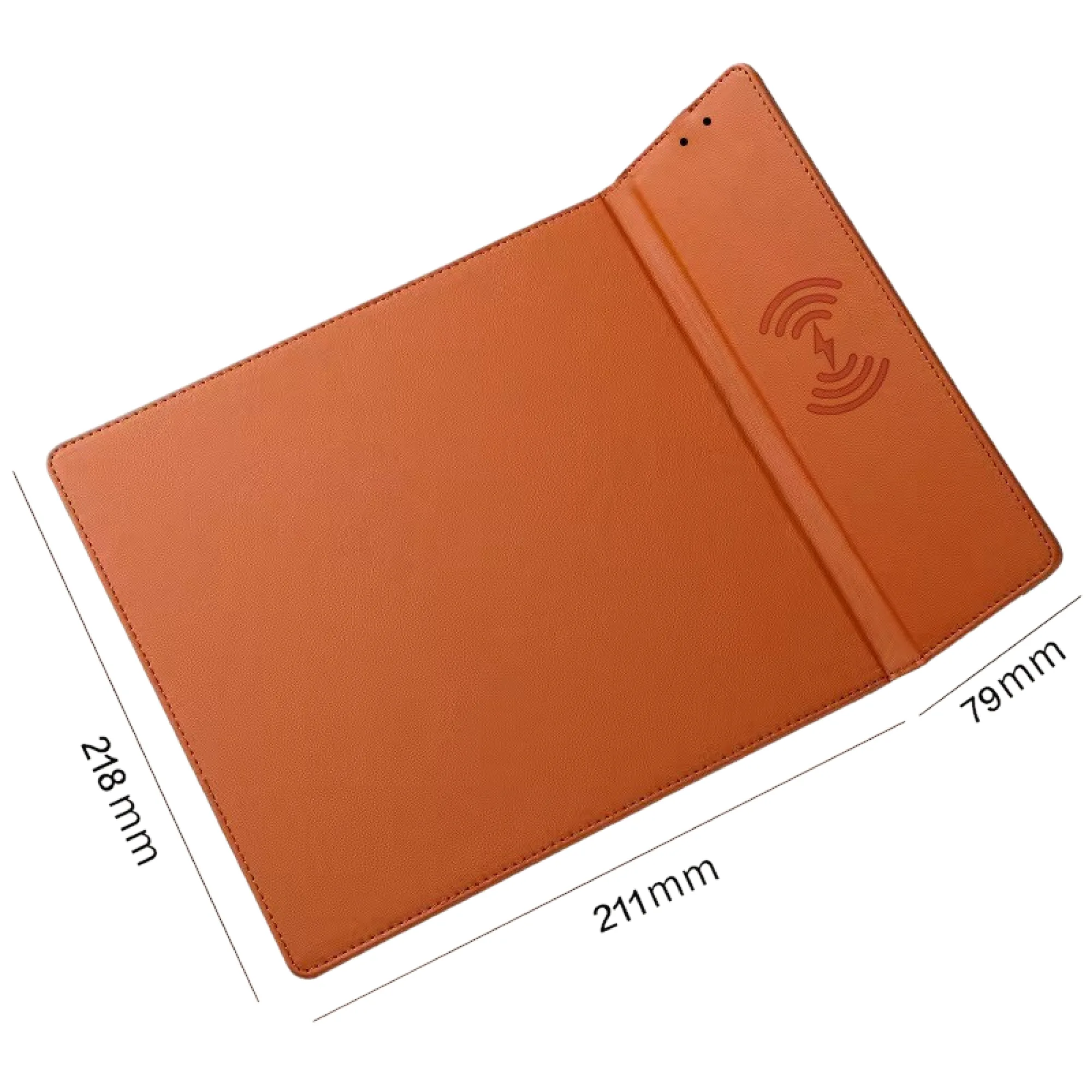 Wireless Charging Mouse Pad with Phone Stand, 15W, PU Leather thumbnail 9