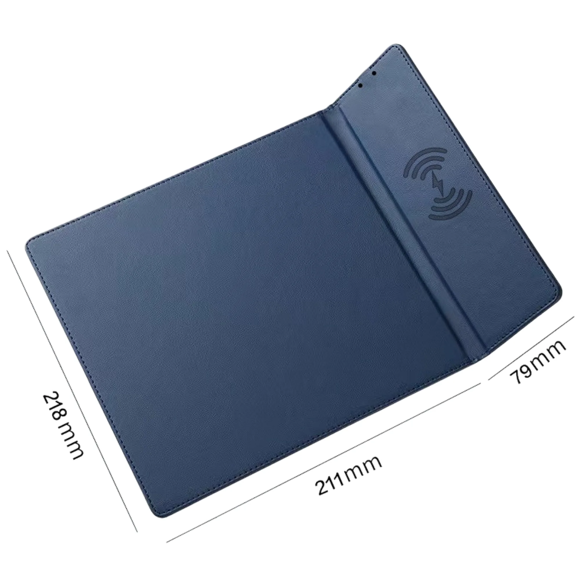 Wireless Charging Mouse Pad with Phone Stand, 15W, PU Leather thumbnail 10