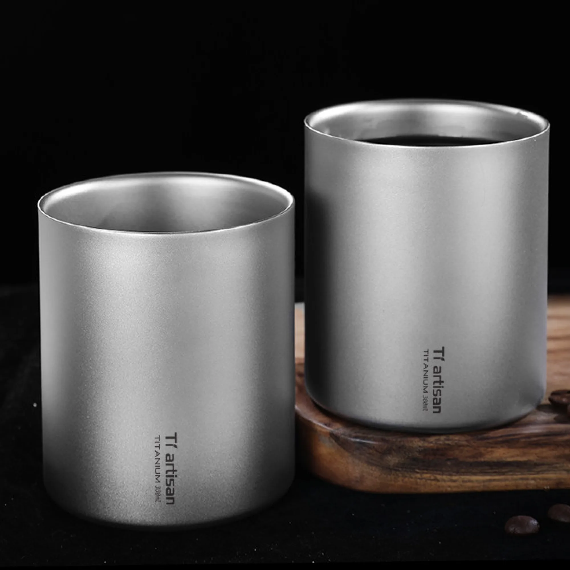 Pure Titanium Double-layer Coffee Cup 380ml thumbnail 2