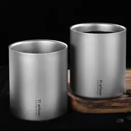 Pure Titanium Double-layer Coffee Cup 380ml thumbnail 2