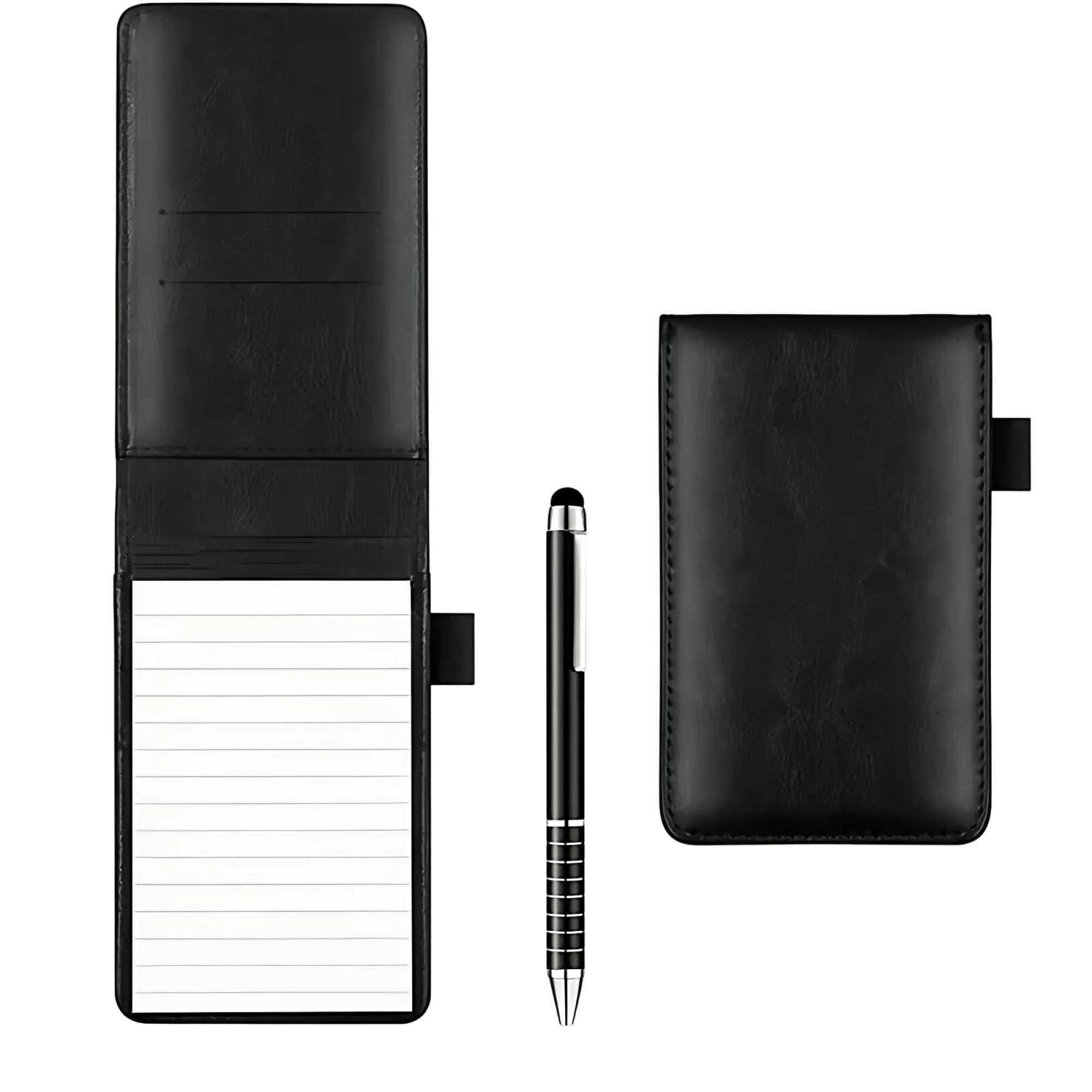 A7 PU Leather Ring-Binder Pocket Notebook with Metal Pen thumbnail 7