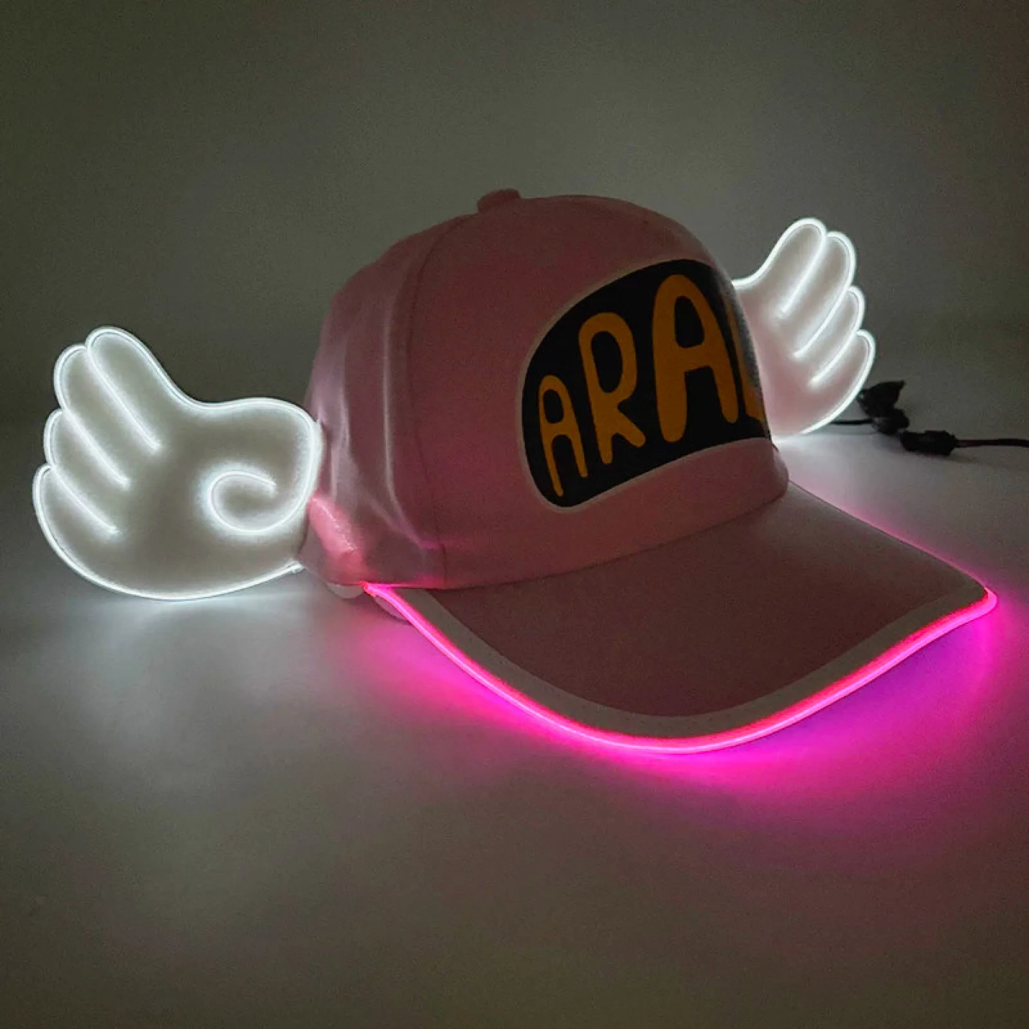 LED Light-up Arale Angel Wing Baseball Cap thumbnail 5