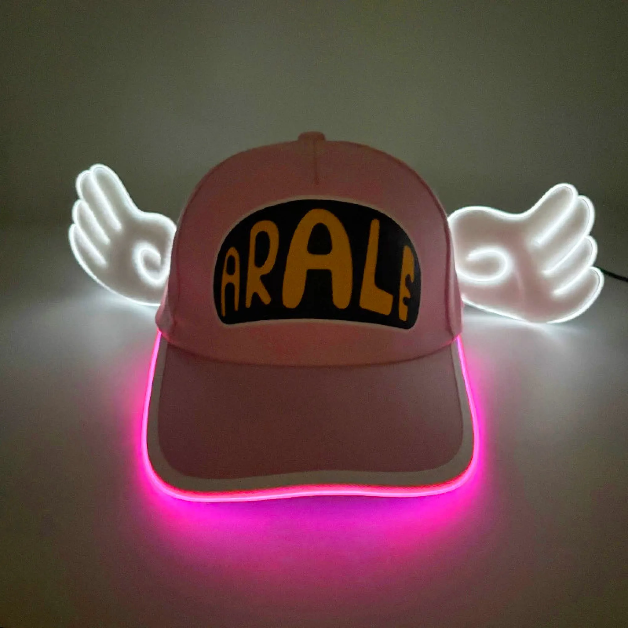 LED Light-up Arale Angel Wing Baseball Cap thumbnail 4