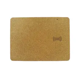15W Wireless Charging Mouse Pad with Cork Surface thumbnail 5