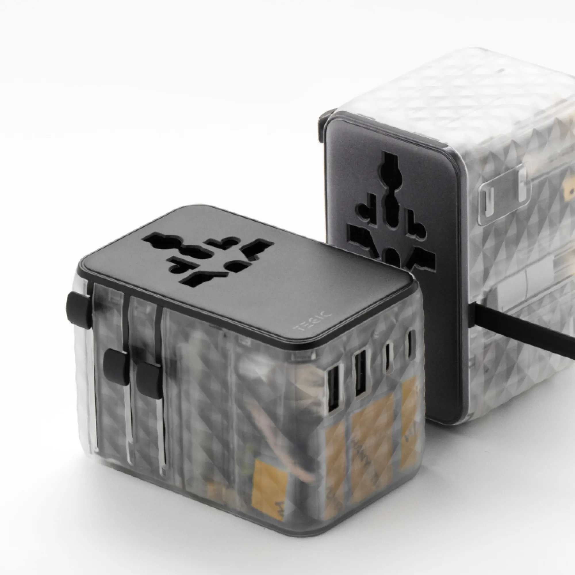 TEGIC 70W Universal Travel Adapter with Retractable Cable