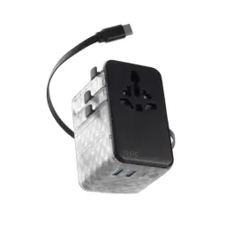TEGIC 70W Universal Travel Adapter with Retractable Cable thumbnail 2