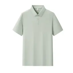 Ice Silk Polo Shirts with Turn-Down Collar, Short Sleeve, Multiple Styles thumbnail 25