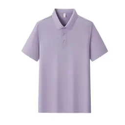 Ice Silk Polo Shirts with Turn-Down Collar, Short Sleeve, Multiple Styles thumbnail 30