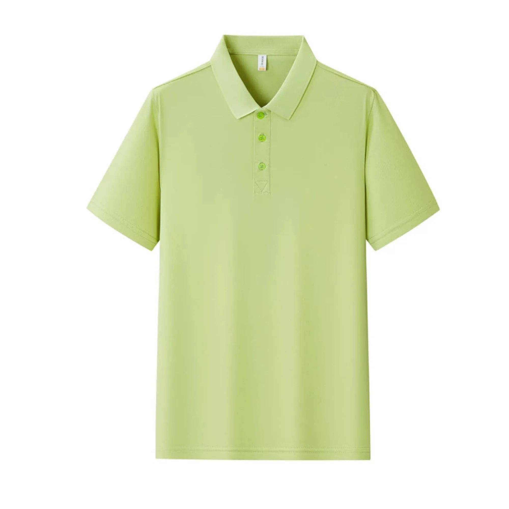 Ice Silk Polo Shirts with Turn-Down Collar, Short Sleeve, Multiple Styles thumbnail 8